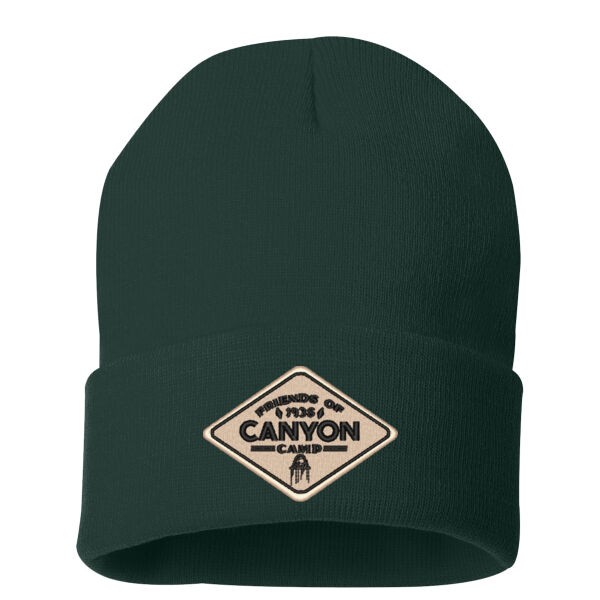 Friends of Canyon Camp Logo 1 - 12" Solid Cuffed Beanie Thumbnail