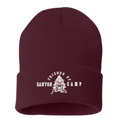 Friends of Canyon Camp Logo 2 - 12" Solid Cuffed Beanie Thumbnail