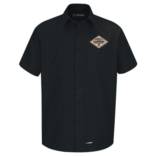 Friends of Canyon Camp Logo 1 - Men's Short Sleeve Work Shirt Thumbnail