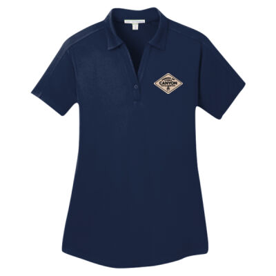 Friends of Canyon Camp Logo 1 - Women's Diamond Jacquard Polo Thumbnail