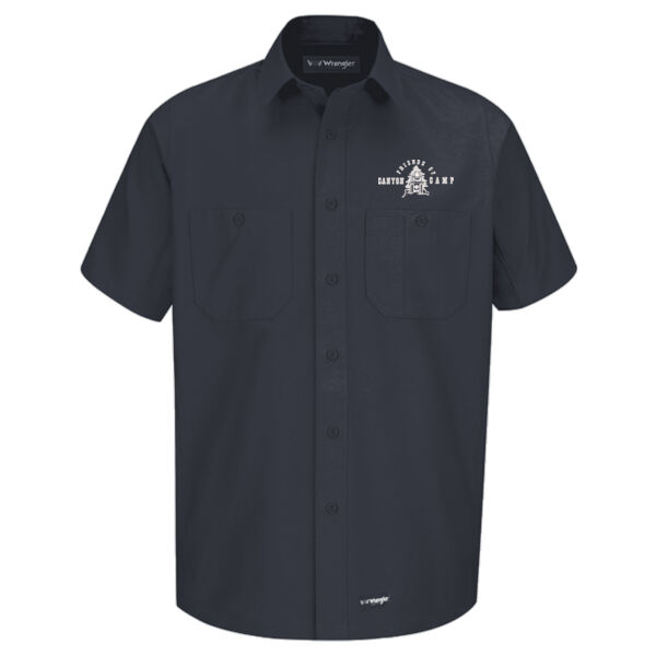 Friends of Canyon Camp Logo 2 - Men's Short Sleeve Work Shirt Thumbnail