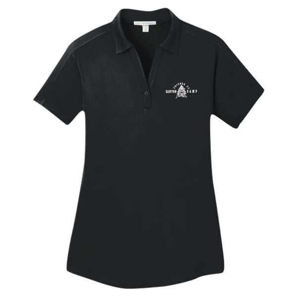Friends of Canyon Camp Logo 2 - Women's Diamond Jacquard Polo Thumbnail