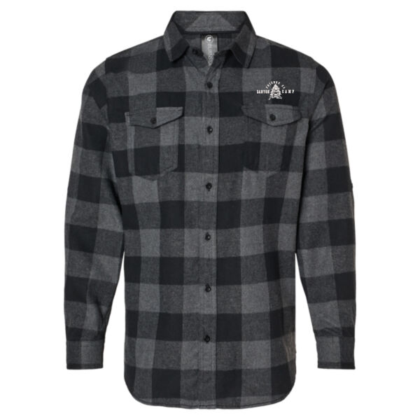 Friends of Canyon Camp Logo 2 - Men's Yarn-Dyed Flannel Shirt Thumbnail