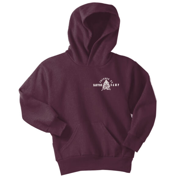 Friends of Canyon Camp Logo 2 - Youth Core Fleece Pullover Hooded Sweatshirt Thumbnail