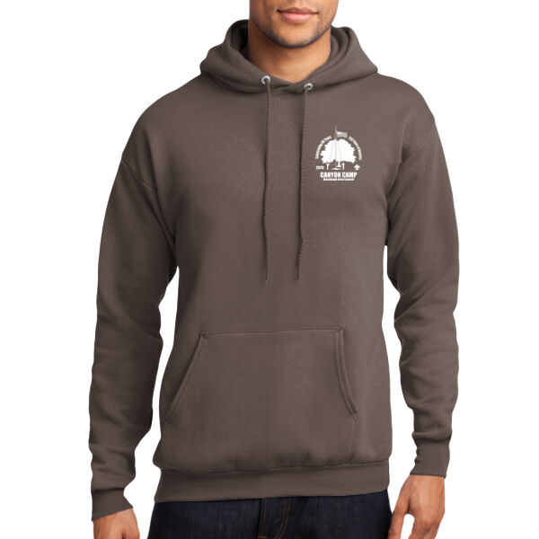 Friends of Canyon Camp Anniversary Logo - Core Fleece Pullover Hooded Sweatshirt Thumbnail