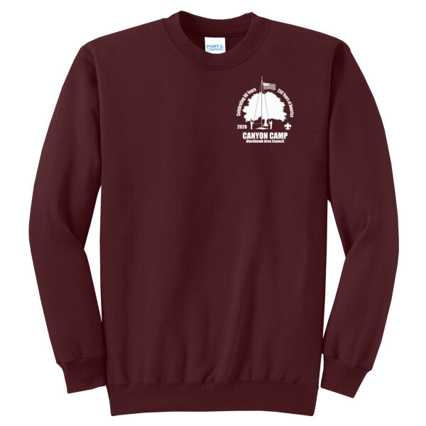 Friends of Canyon Camp Anniversary Logo - Core Fleece Crewneck Sweatshirt Thumbnail