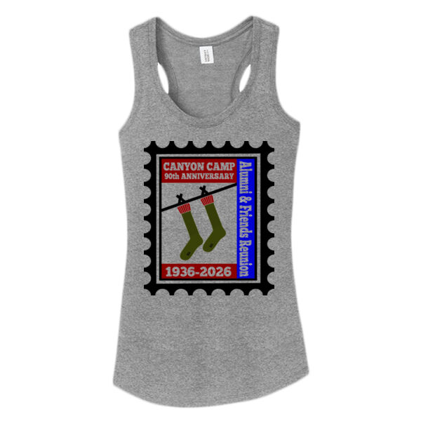 Friends of Canyon Camp Anniversary Logo - Women's Perfect Tri ® Racerback Tank Thumbnail